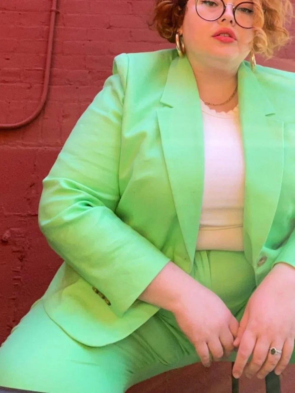 J Crew Summer Lime Neon Green Willa Flare pant in Stretch Linen